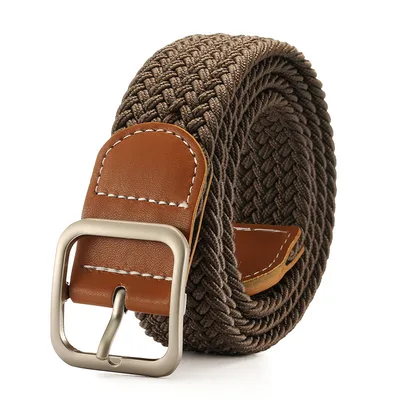 Fashion Square Buckle Women's Canvas Belt Linen - Shop at LoveMi