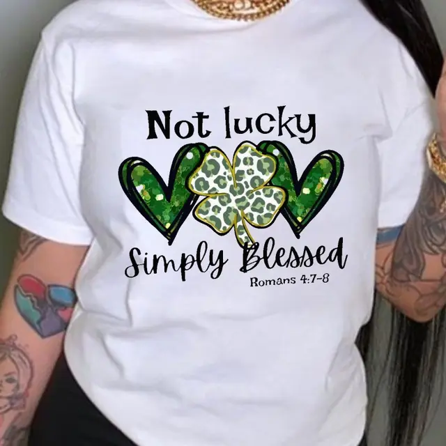 Women's Simple Fashion Letters Retro Short Sleeve 9348 White - Shop at LoveMi