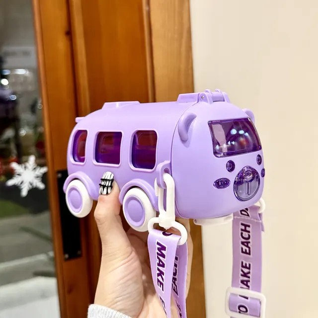Boy's Straw Cute Portable Anti Fall Car Cup Purple - Shop at LoveMi