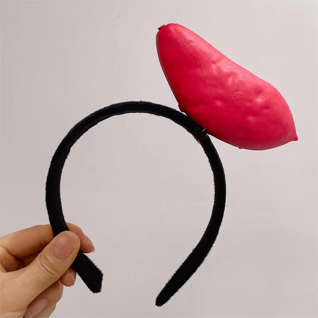Large Radish Cabbage Vegetable Headband Headdress For Taking Photos New Sweet Potato - Shop at LoveMi