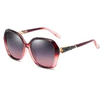 Fashion Women Polarized UV Protection Biking Mountain Climbing Glasses Frame - Red
