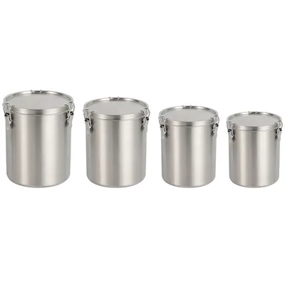 Stainless Steel Kitchen Storage Sealed Cans 1600Ml - Shop at LoveMi
