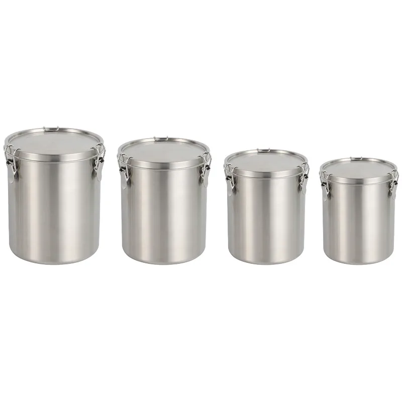 Stainless Steel Kitchen Storage Sealed Cans - 1600Ml