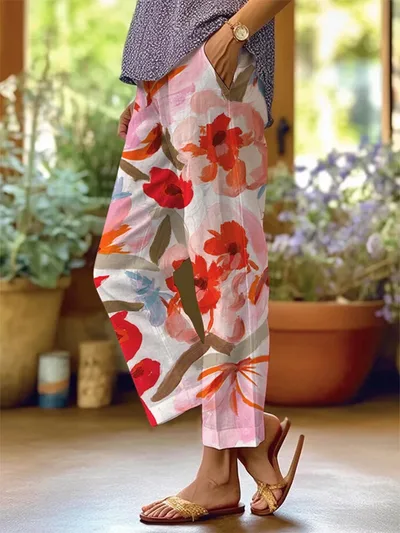 Casual Sports Pants Versatile Elastic Waist Slimming 01Style Xxl - Shop at LoveMi