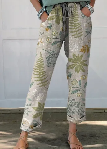 Casual Sports Pants Versatile Elastic Waist Slimming 47Style - Shop at LoveMi