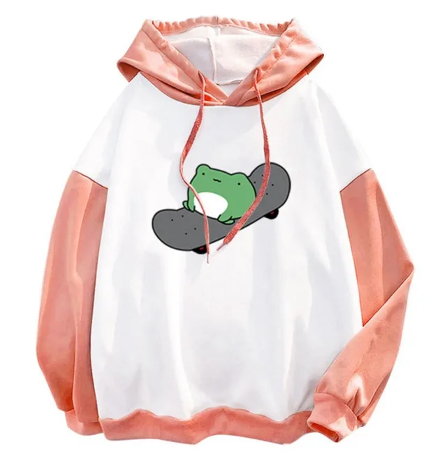 Fleece Shirt Hooded Sweater Fleece lined Thickened S 3xl In Stock Pink - Shop at LoveMi