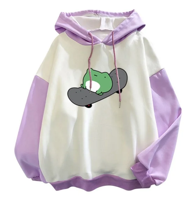 Fleece Shirt Hooded Sweater Fleece lined Thickened S 3xl In Stock Purple - Shop at LoveMi