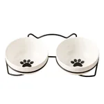 Cat Footprints Black Double