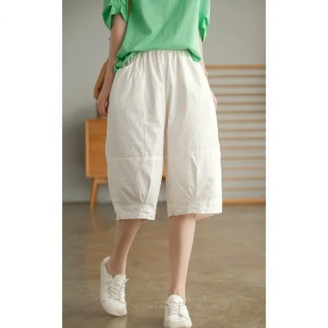 New Loose Slim Fit Women's Outer Shorts White - Shop at LoveMi