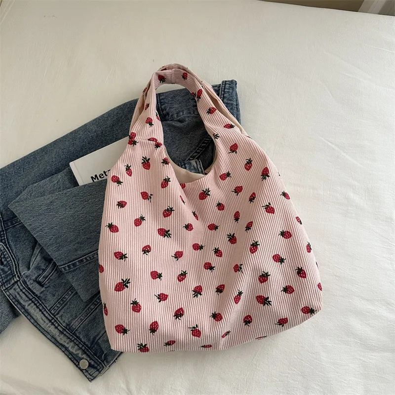 Portable Tote Bag Large Capacity Beautiful Simple Pink - Shop at LoveMi