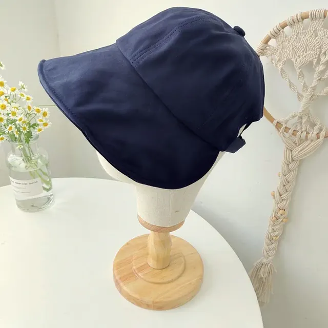 Women's Versatile Sun Protection Can Tie Ponytail To Cover Face Peaked Cap Navy Blue - Shop at LoveMi
