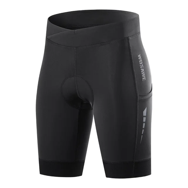 Quick drying Breathable Silicone Cushion Cycling Trousers Be173B Black - Shop at LoveMi
