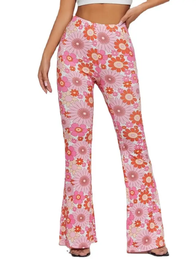 Fashion Printing Hip Hop Style Bell bottom Pants Style 2 - Shop at LoveMi