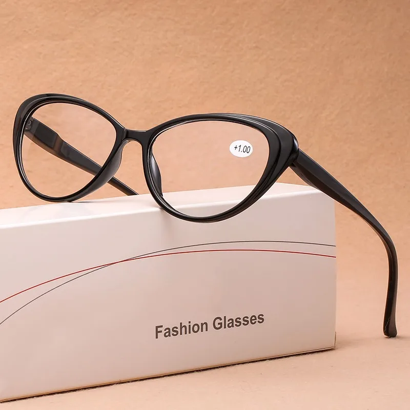 Creative And Fashionable Spring Leg Presbyopia Glasses - Black