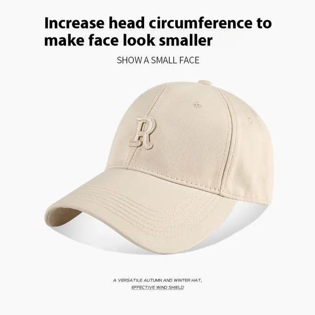 65cm Big Head Circumference Baseball Cap Female Face Little Wild Beige - Shop at LoveMi