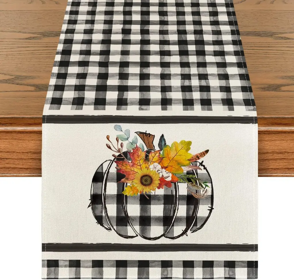 Autumn Thanksgiving Atmosphere Decorative Table Cloth - Color 8