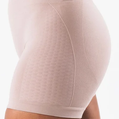 Super Soft Hand Feeling Tight Body Shaping Hip Lifting Cationic Seamless Jacquard Shorts L Procelain Cement - Shop at LoveMi
