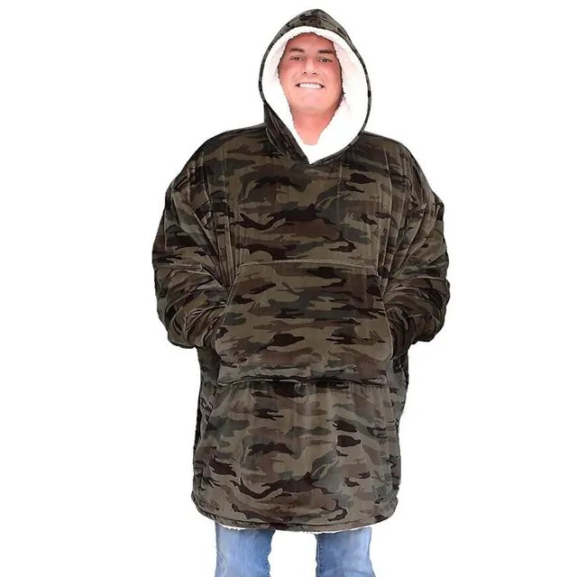Winter New White Leopard Print Casual Hooded Free Size Sweater Camouflage - Shop at LoveMi
