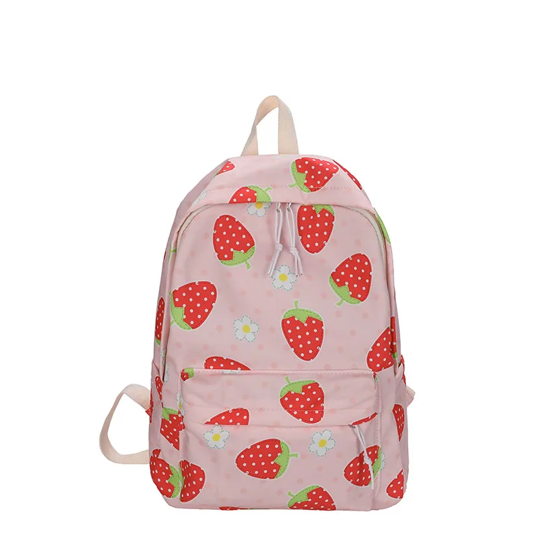 Fashion Canvas Backpack Cartoon Girl Cute Large Capacity Casual All match Backpack Pink - Shop at LoveMi