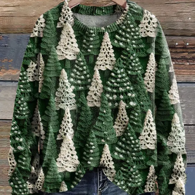 New Women's Pullover Christmas Sweater Green - Shop at LoveMi