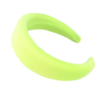 Creative Korean Version Candy colored Milk Silk Sponge Thickening Wide Brim Hair Band Fluorescent Green - Shop at LoveMi