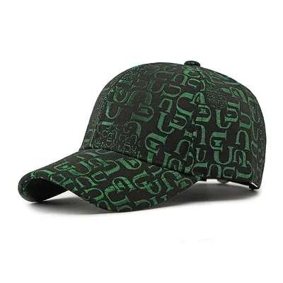 Casual Baseball Cap Outdoor Sun Protection Sun poof Peaked Cap Black And Green - Shop at LoveMi