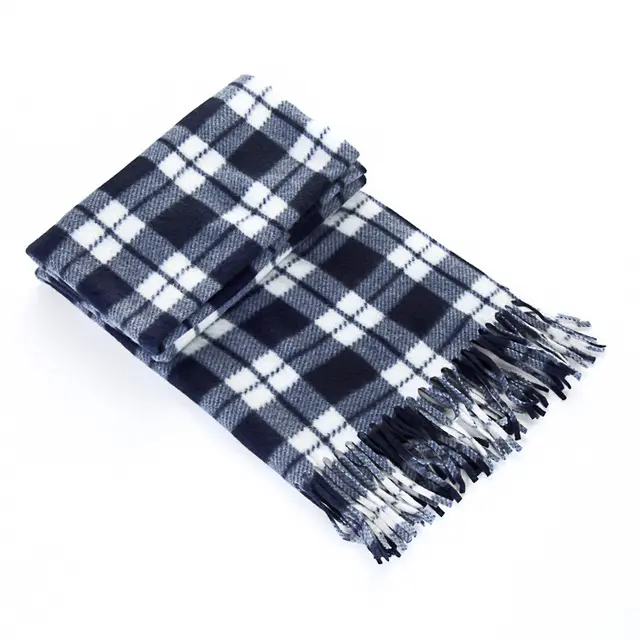 Autumn And Winter Black And White Plaid Plus sized Thickening Thermal Men's And Women's Scarf 7 Colors - Shop at LoveMi