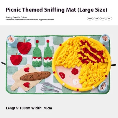 Dog Sniffing Mat Hiding Food Sniffing Blanket Picnic Plus - Shop at LoveMi