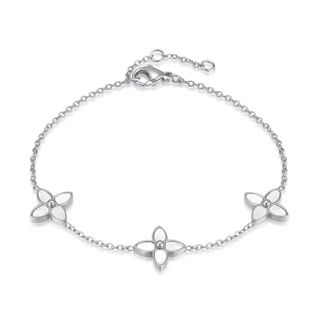 Special interest Design All match Clover All match Bracelet Women Steel Color - Shop at LoveMi