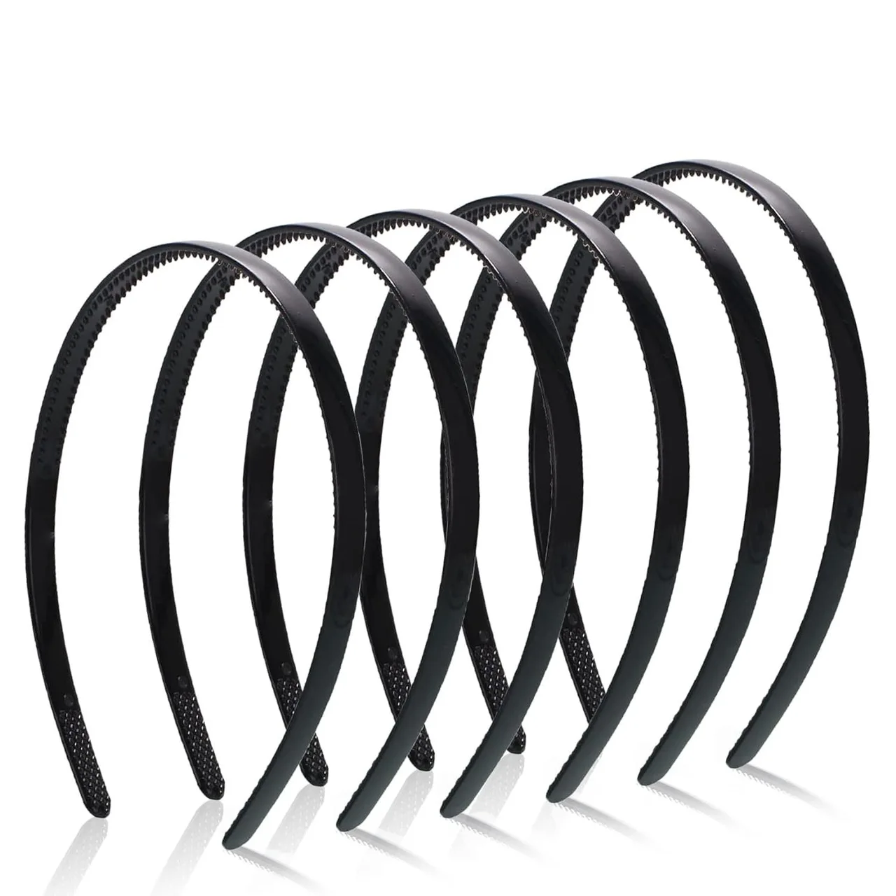Korean Style Headdress BlackHair Accessories Hair Hoop Plastic Variety - 6 Bright Black 50G