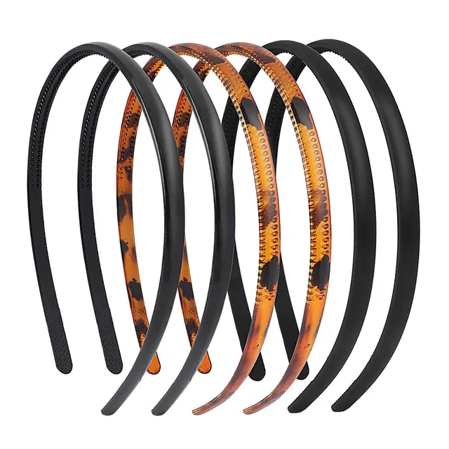 Korean Style Headdress BlackHair Accessories Hair Hoop Plastic Variety Bright Black Leopard Matte - Shop at LoveMi