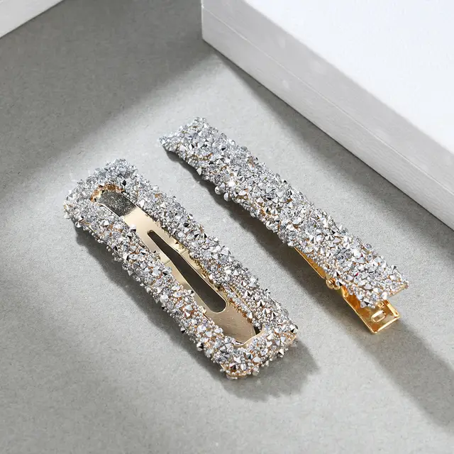 Retro Barrettes Simple Elegant Headdress Silver G9103 - Shop at LoveMi