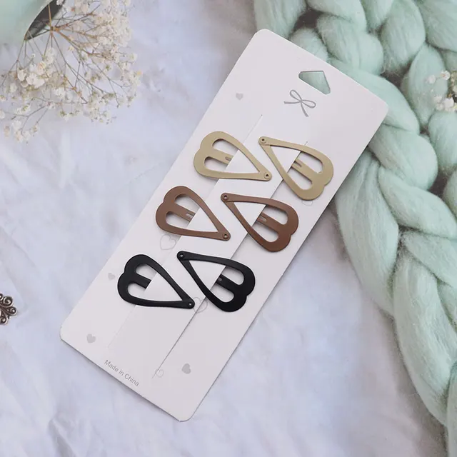 Coffee Color Series Barrettes Girl Side Clip Duckbill Clip Internet Celebrity 10Style - Shop at LoveMi