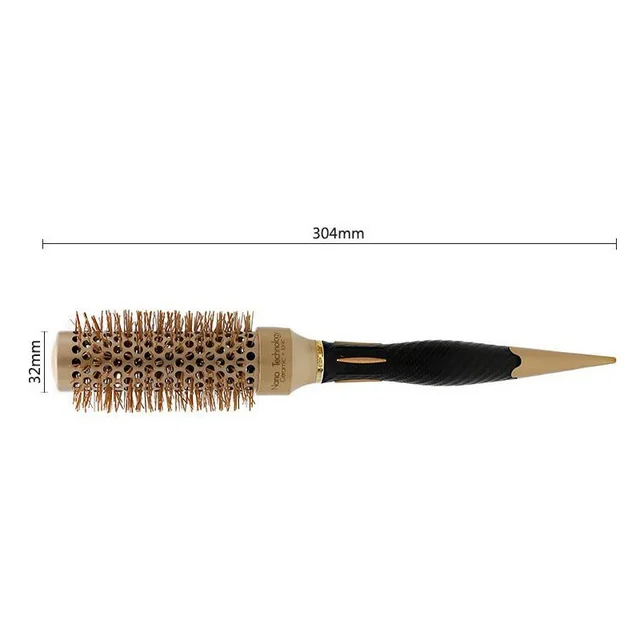 Pig Mane Thermal Conductive Air Ceramic Aluminum Tube Rolling Comb 32Mm - Shop at LoveMi