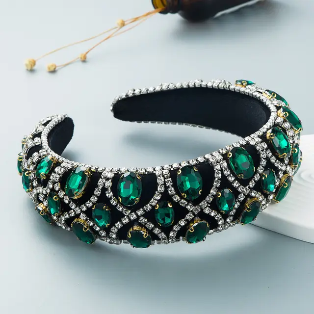 Sponge Velvet Headband Green - Shop at LoveMi