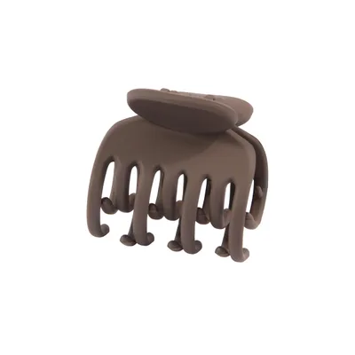 Simple Frosted Small Jaw Clip 4Cm Chocolate - Shop at LoveMi