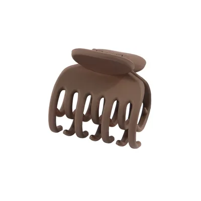 Simple Frosted Small Jaw Clip 4Cm Claw Deep Coffee - Shop at LoveMi