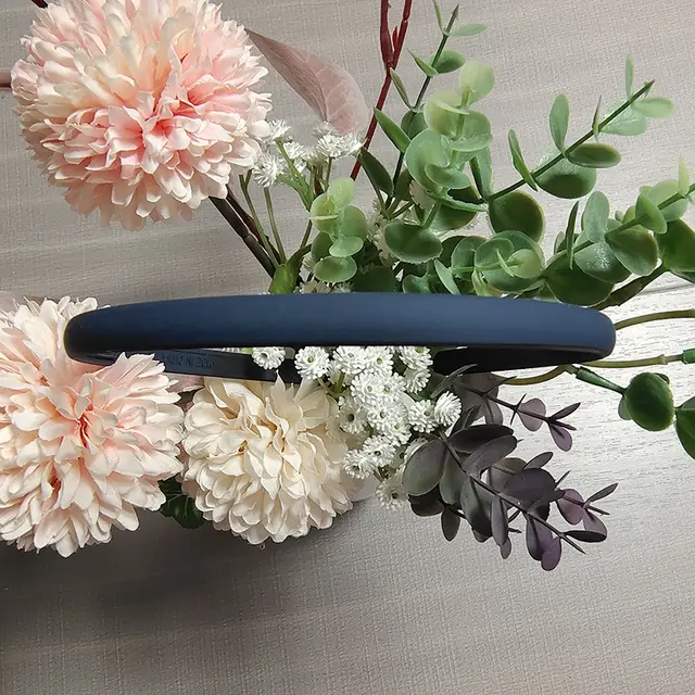 Hair Fixer Non slip Wide Side And All match Simple Hairband Dark Blue - Shop at LoveMi