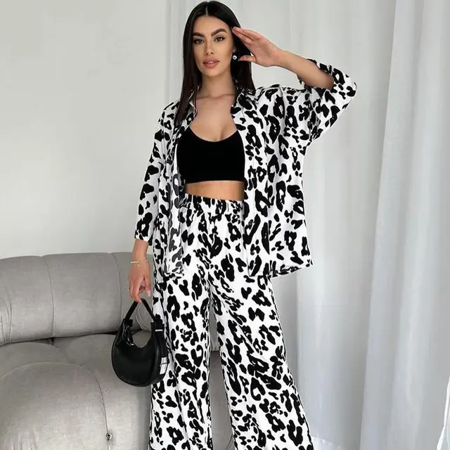 Silk like Printed Cardigan Long sleeved Homewear White - Shop at LoveMi