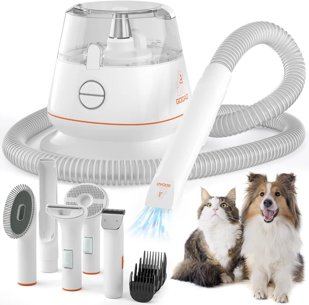 Multifunctional Pet Hair Conditioner Dog Vacuum Suit - Orange - View 1