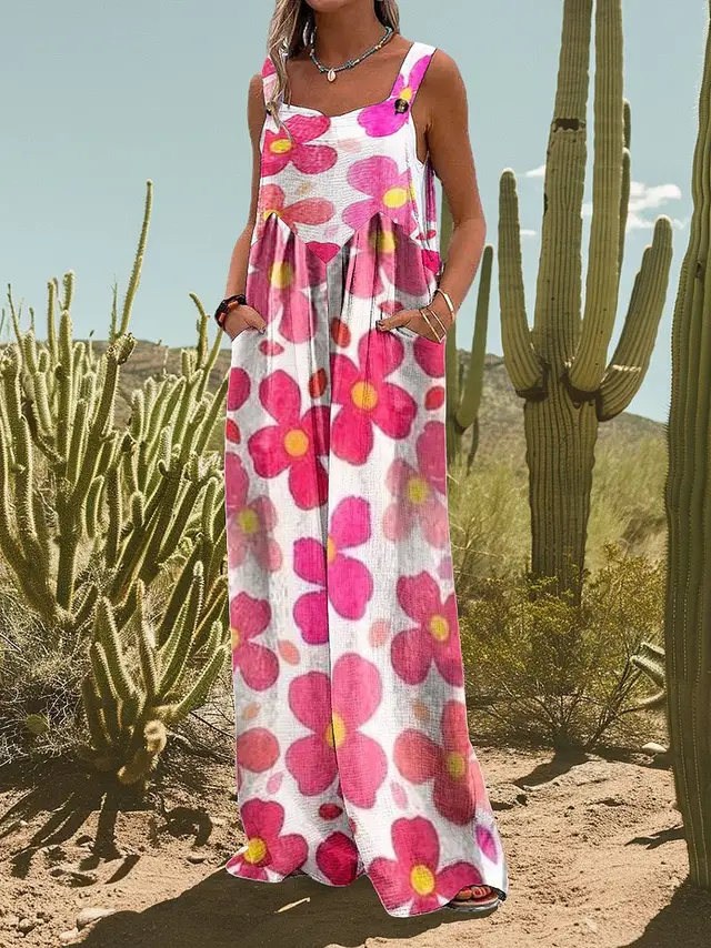 Abstract Printing Fashion Jumpsuit Wlryn2040 - Shop at LoveMi