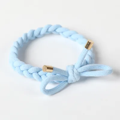 High Elastic Simple Fashion Twist Head Rope Blue - Shop at LoveMi