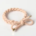 High Elastic Simple Fashion Twist Head Rope - Skin Color