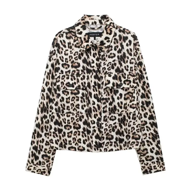 Women's Animal Print Coat Shirt Pants Suit Shirt - Shop at LoveMi