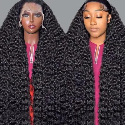 Versatile Human Hair Wig And Headband Black 5 5 200Density - Shop at LoveMi