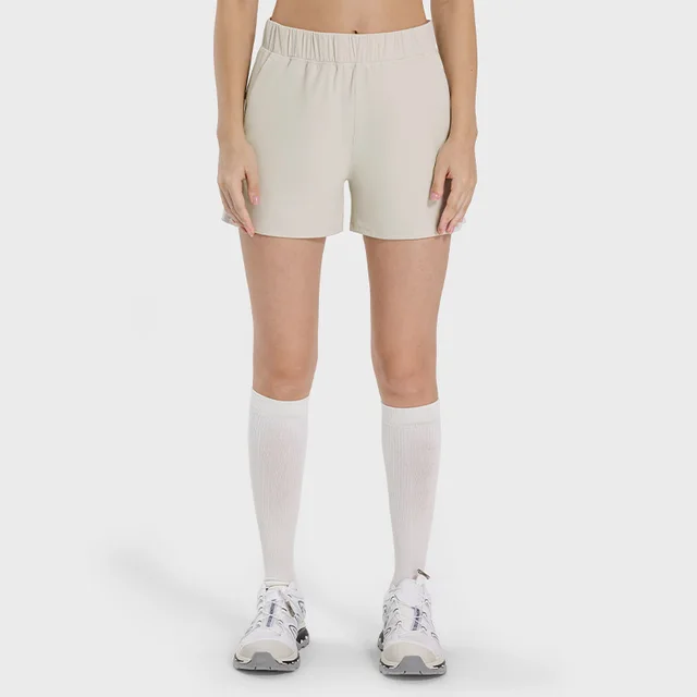 Leisure Sports Fitness Yoga Shorts Women Albumin - Shop at LoveMi