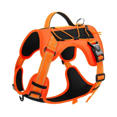 Pet Vest Reflective Dog Hand Holding Rope Explosion proof Dog Breast Strap Orange - Shop at LoveMi