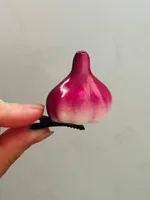 Purple Garlic Barrettes