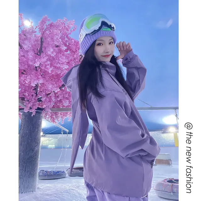 Fleece lined Warm Tactical Pants Waterproof Outdoor Suit M38K1002J Purple - Shop at LoveMi