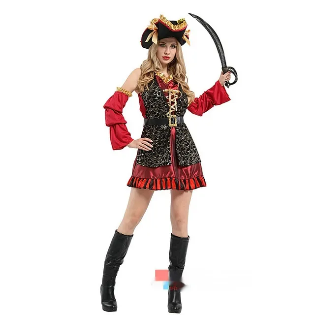 Adult Men's And Women's Fancy Dress Ball Performance Costume Captain Costume W0275 - Shop at LoveMi